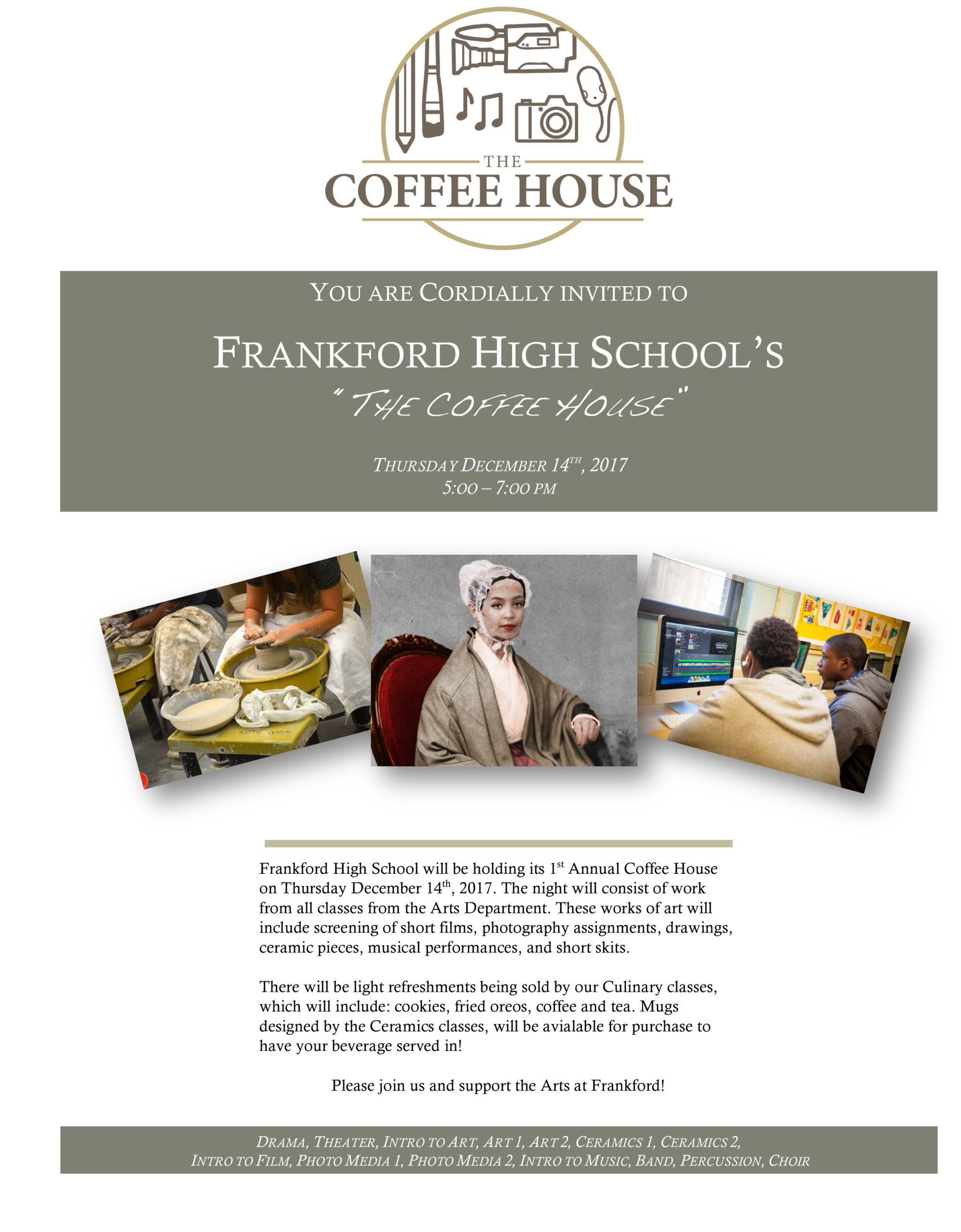 THE COFFEE HOUSE at Frankford High School Frankford Gazette